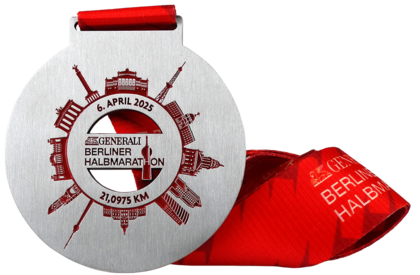 Custom running medals Generali Berliner Halb Marathon 