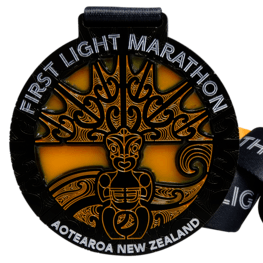 First Light marathon medal