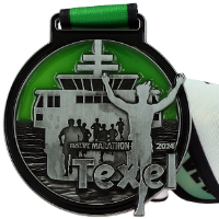 Medal with stained glass effect