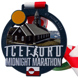 Iceford Midnight Marathon medal