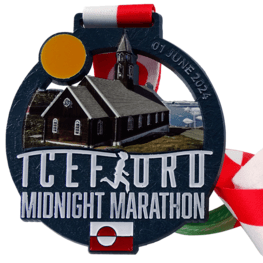 Iceford Midnight Marathon medal