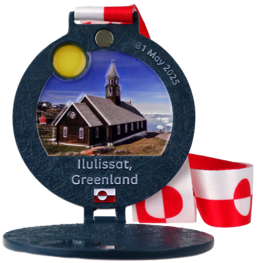 Ice Ford Midnight Marathon medal