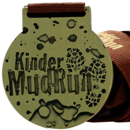 Kids mud run medal