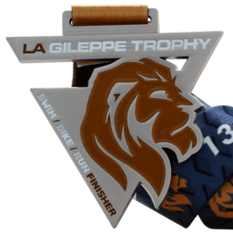 La Gileppe triathlon medal