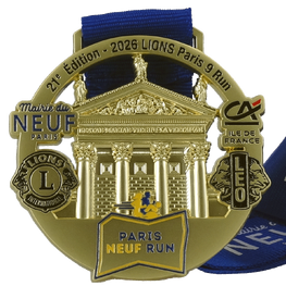 Paris Neuf Run medal