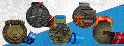 Medals with exclusive design: the finish of a good race!