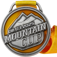 Medal with stained glass effect