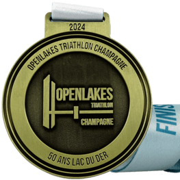 Triathlon medal Openlakes Triathlon Champagne