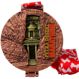 Petra Desert Marathon dicht medal