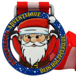 Santa Run medal