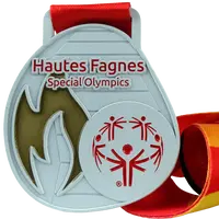 Medal with stained glass effect