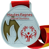 Medal with stained glass effect
