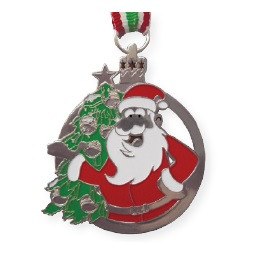 Santa Run medal