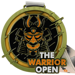 Martial arts medal The Warrior Open